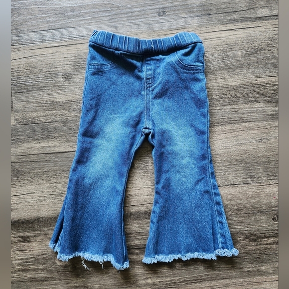 Other - Bailey's Blossoms Blue Denim Flare Bell Bottom Jeans